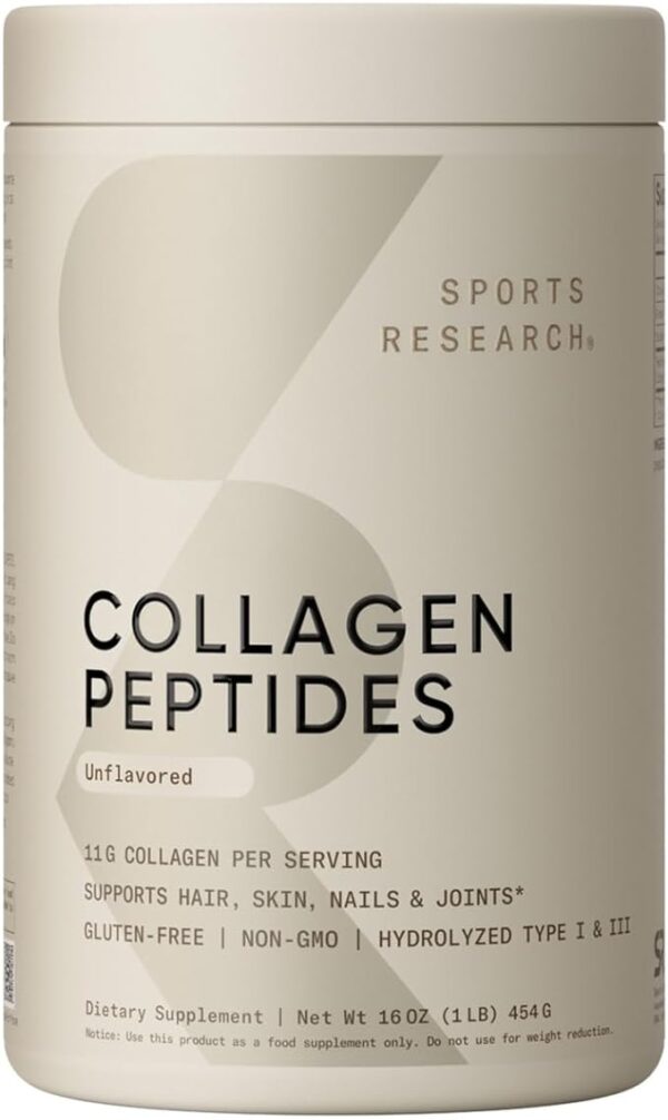 36% OFF LIMITID TIME DEAL Sports Research Collagen Peptides for Women & Men