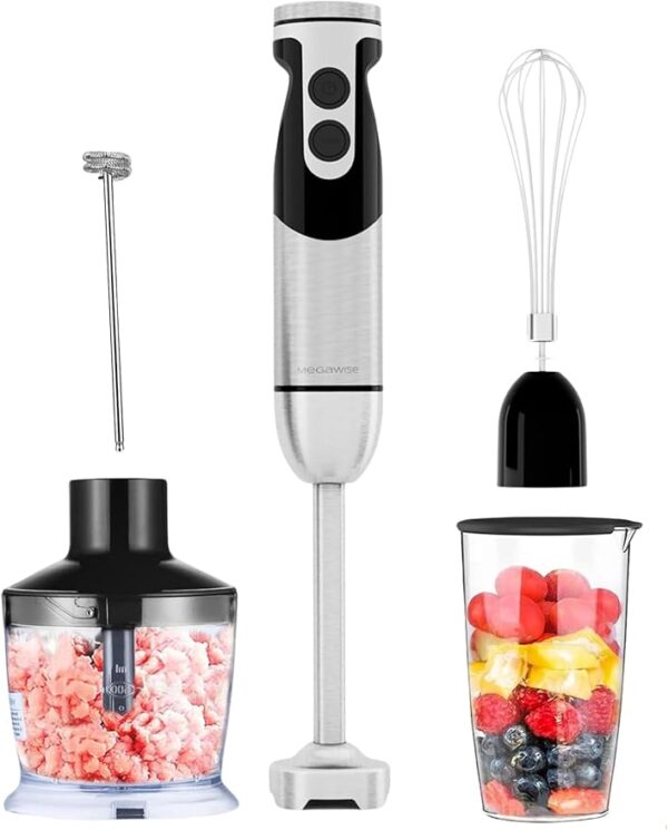 33% OFF LIMITID TIME DEAL MegaWise Pro Titanium Reinforced 5-in-1 Immersion Hand Blender