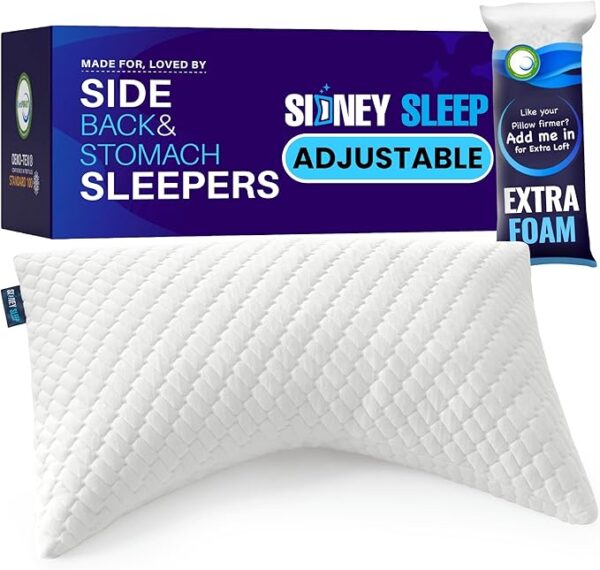 40% OFF LIMITID TIME DEAL Sidney Sleep Pillow for Side and Back Sleepers