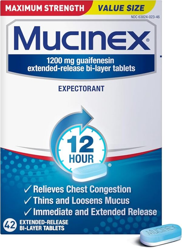 12% OFF LIMITID TIME DEAL Mucinex 12 Hour 1200mg Maximum