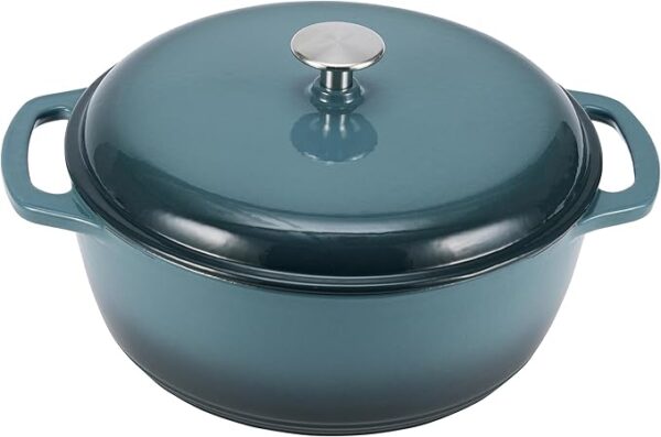 28% OFF LIMITID TIME DEAL  Basics Cast Iron Dutch Oven Pot with Lid