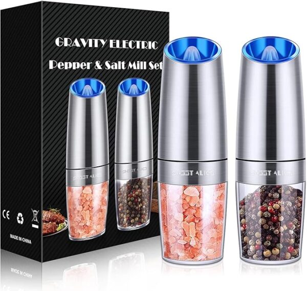11% OFF LIMITID TIME DEAL Gravity Electric Pepper and Salt Grinder Set