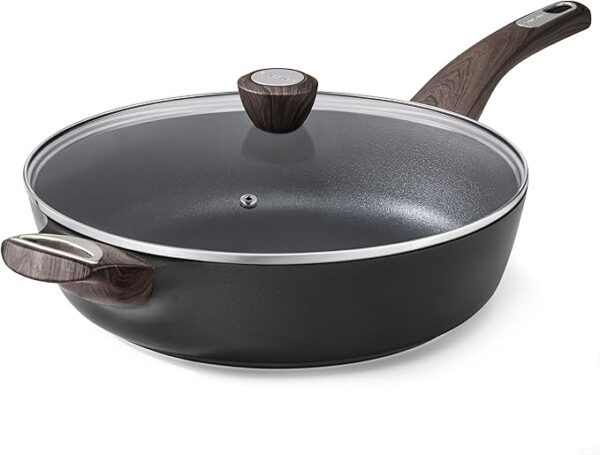 43% OFF LIMITID TIME DEAL SENSARTE Nonstick Frying Pan Skillet with Lid