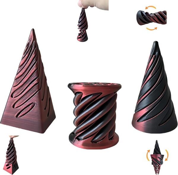 17% OFF LIMITID TIME DEAL 3 Packs Impossible Cone,Spiral Cone Fidget Toy