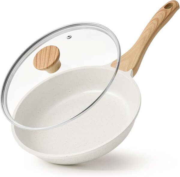 20% OFF LIMITID TIME DEAL SENSARTE Nonstick Ceramic Frying Pan with Lid
