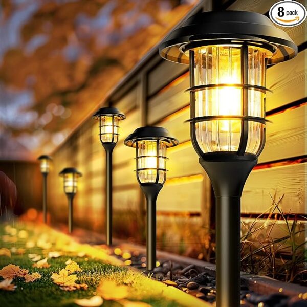 20% OFF LIMITID TIME DEAL GIGALUMI Solar Pathway Lights Outdoor