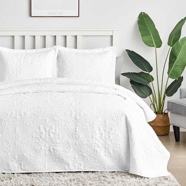 17% OFF LIMITID TIME DEAL Hansleep White Quilt Queen Size