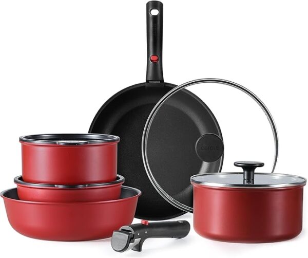 29% OFF LIMITID TIME DEAL CAROTE Pots and Pans Set Non Stick