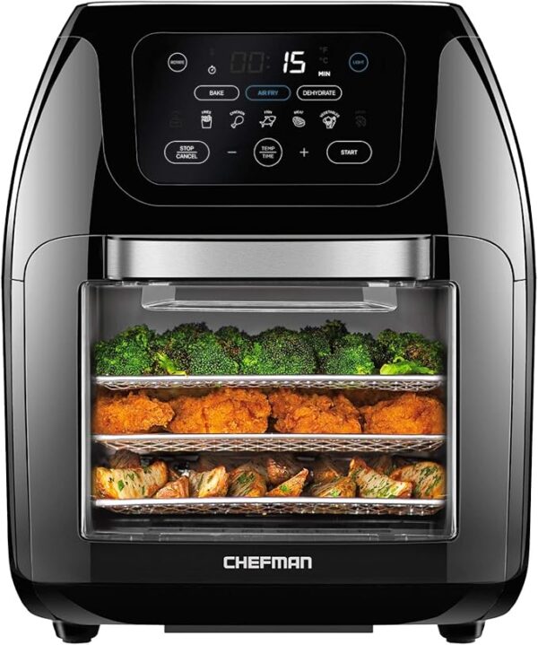 36% OFF LIMITID TIME DEAL CHEFMAN Multifunctional Digital Air Fryer+ Rotisserie, Dehydrator
