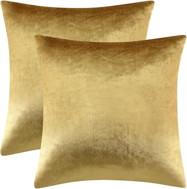 17% OFF LIMITID TIME DEAL GIGIZAZA Gold Velvet Decorative Throw Pillow